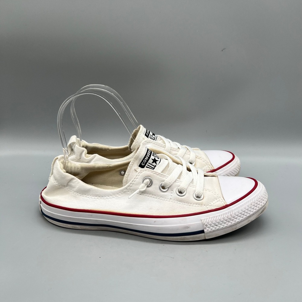 Converse Shoes Womens 8 White Canvas Chuck Taylor All Star Shoreline Sneakers